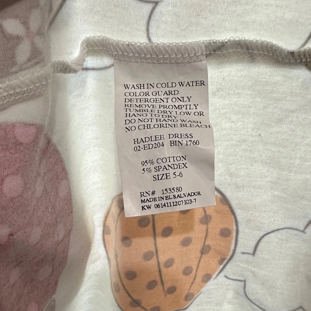 Eleanor Rose Hadlee Dress Kids Size 5-6 Cream Hot‎ Air Balloon Pockets Excellent